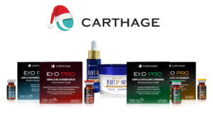 Christmas table background with decorations .